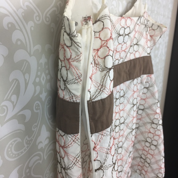 Cream Embroidered Ann Taylor Loft Cami - Picture 6 of 8